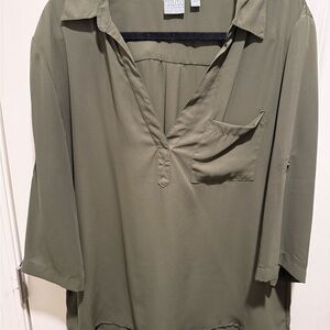 Soho Olive Green Blouse